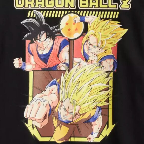Dragon Ball Z Goku & Super Saiyan  Long Sleeve Graphic Tee XL Kids (Boys) NWT - Picture 2 of 4
